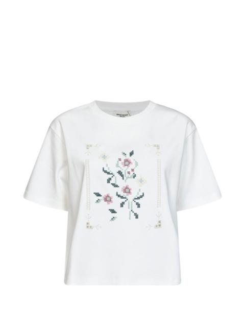 WEEKEND Max Mara logo-embroidered T-shirt
