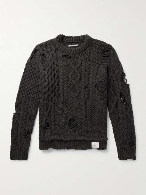 NEIGHBORHOOD Savage Distressed Knitted Sweater