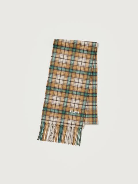 AURALEE CASHMERE CHECK STOLE