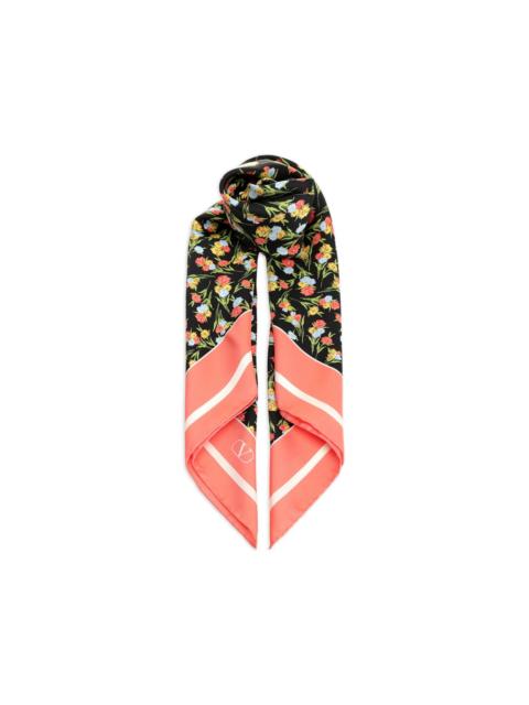 Valentino floral-print scarf