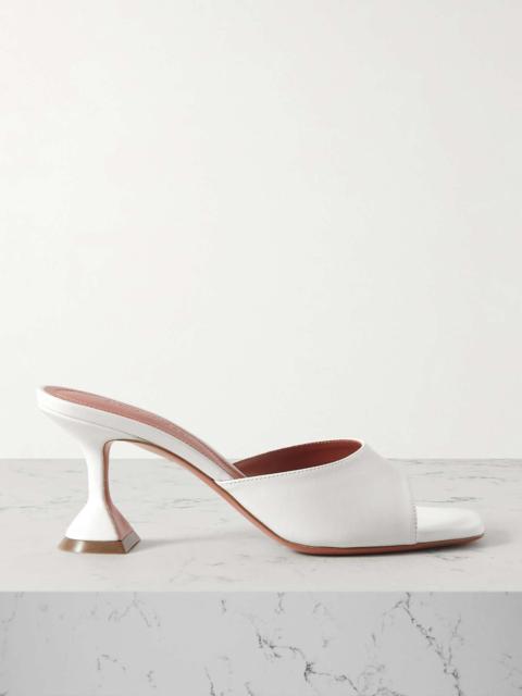 Amina Muaddi Lupita textured-leather pumps