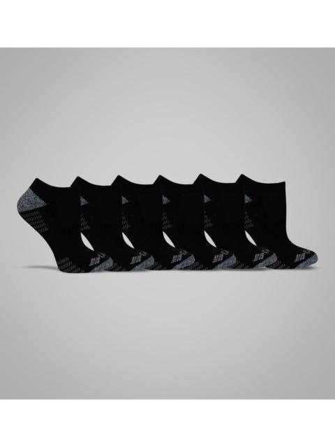 Columbia Women's No-Show With Pique Footbed Socks - 6 Pack