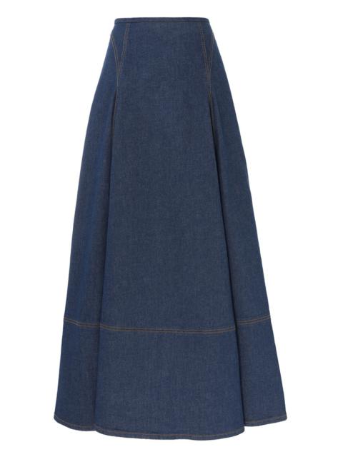 Zimmermann MATCHMAKER DENIM FLARE SKIRT