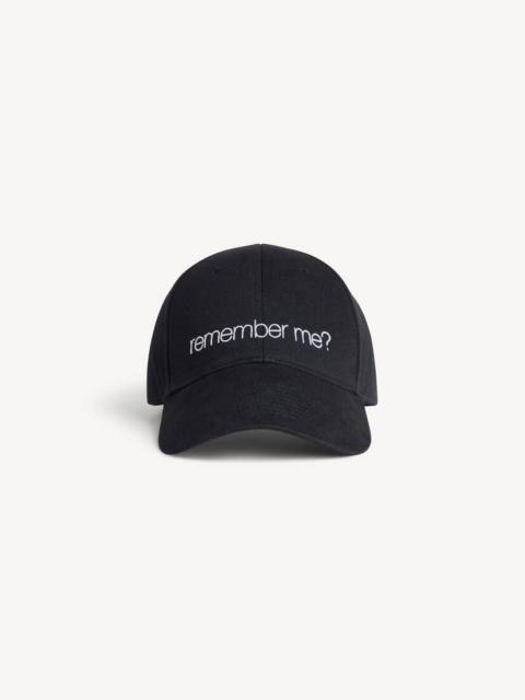 BALENCIAGA Men's Remember Me? Cap in Black