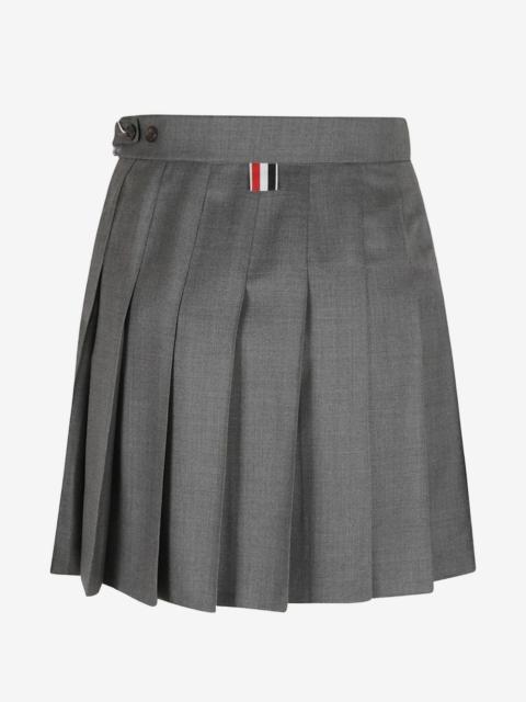 Thom Browne Super 120's pleated skirt