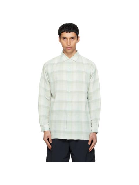 Nanamica Green Regular Collar Wind Shirt