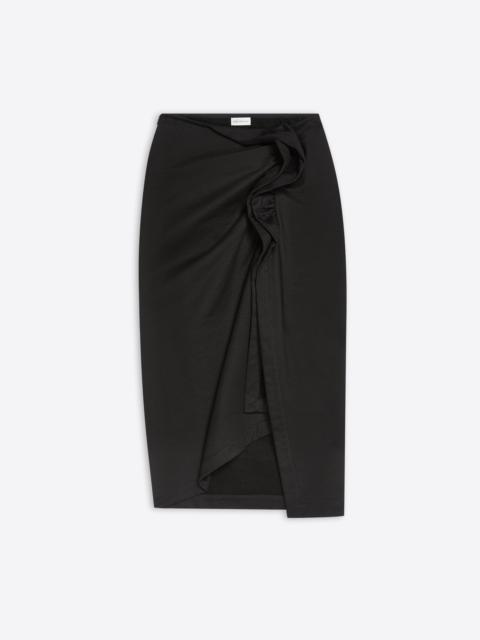 送関込【Dries Van Noten】Long draped skirt ドレープスカート Dries Van Noten LONG DRAPED SKIRT | REVERSIBLE