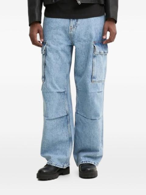 HUGO logo-appliqué cargo jeans