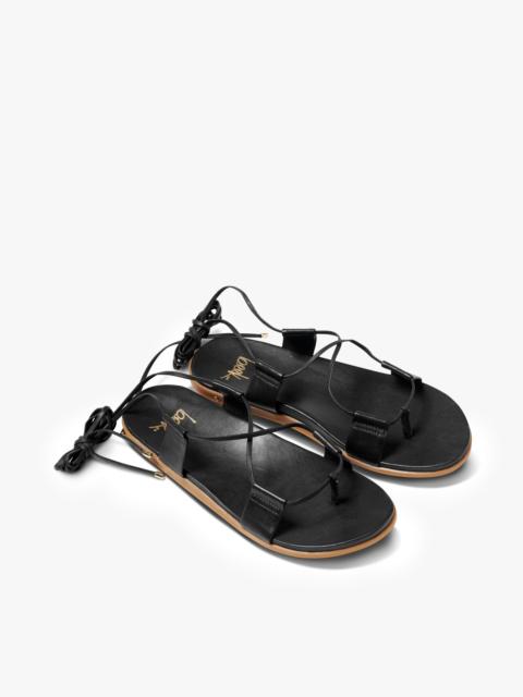 beek Moa Leather Ankle Wrap Sandal