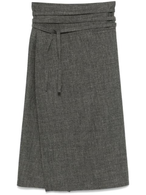 FABIANA FILIPPI belted midi skirt