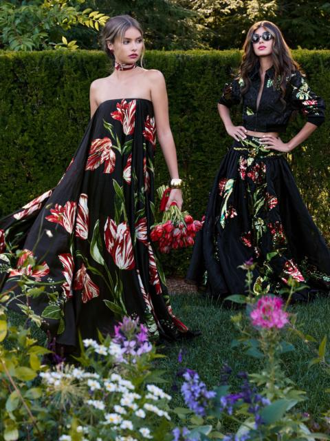 Alice + Olivia MARCIELA MAXI DRESS WITH SCARF