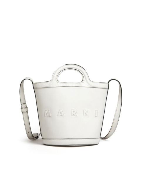 Marni logo-embroidered bucket tote bag