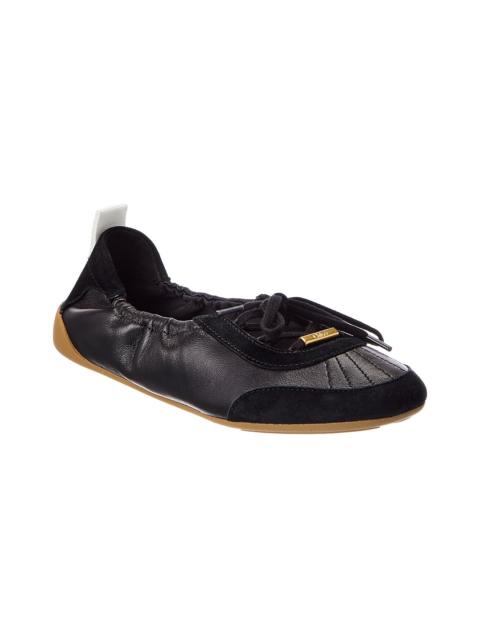 Chloé Chloé Kick Leather & Suede Ballerina Sneaker