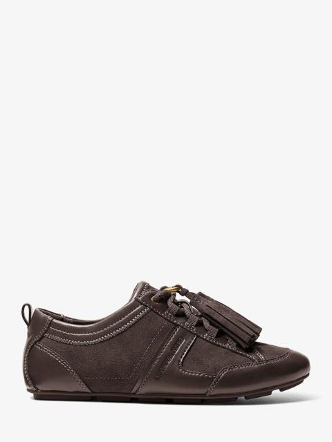 MICHAEL KORS Keely Tassel Suede Trainer