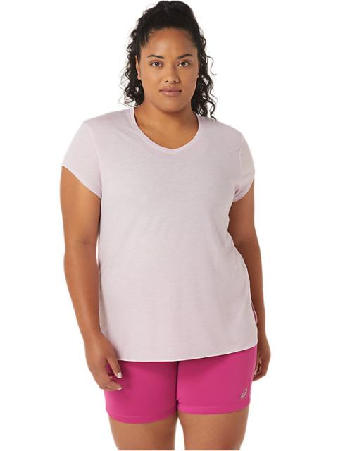 Asics WOMEN'S HEATHER VNECK TOP