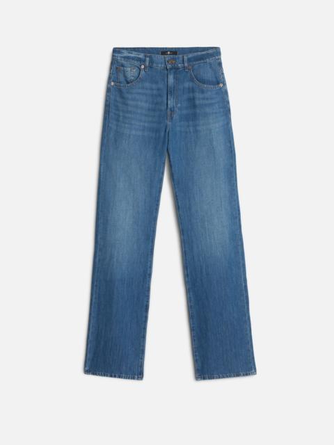 7 For All Mankind Linen Blend Tess Trouser in Phoenix