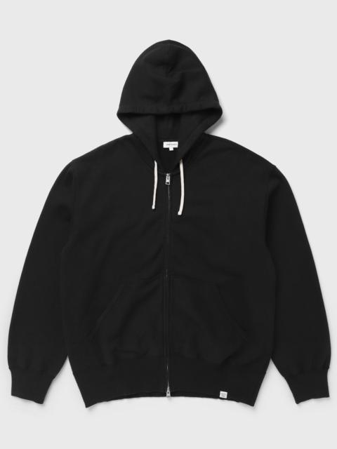 NORSE PROJECTS Keldur Brushed Diagonal Cotton Fleece Zip Hoodie