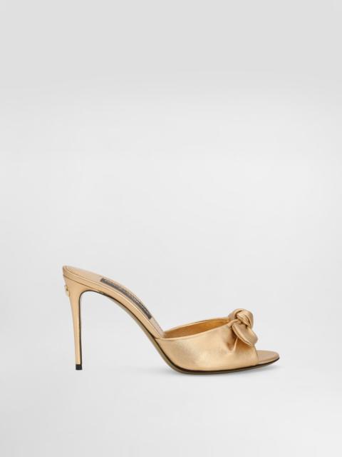 Dolce & Gabbana Mordoré nappa leather sandals