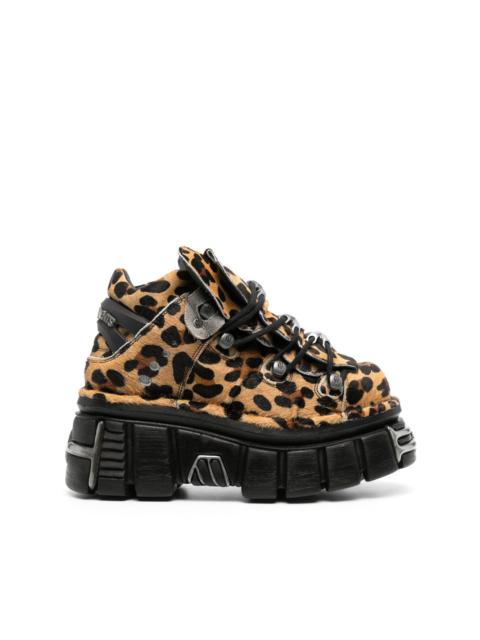 x New Rock leopard-print sneakers