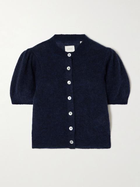 DÔEN Anisa alpaca-blend cardigan Navy