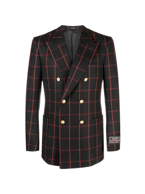 wool double-breasted blazer