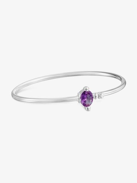 TOUS Silver Bangle with lab-grown lilac sapphire TOUS Color LGG