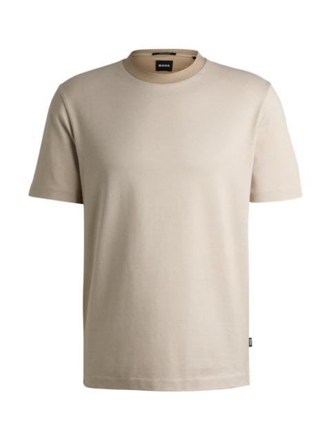 BOSS COTTON T-SHIRT WITH ALL-OVER PRINTED MONOGRAMS | REVERSIBLE