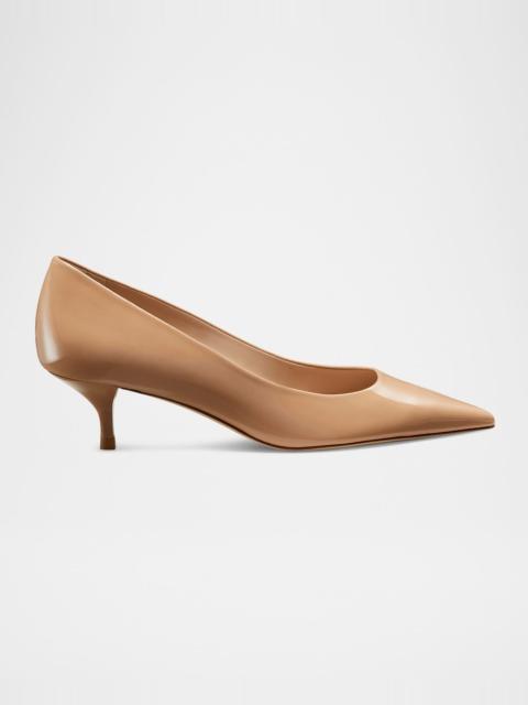 Stuart Weitzman Stuart Patent Kitten Pumps