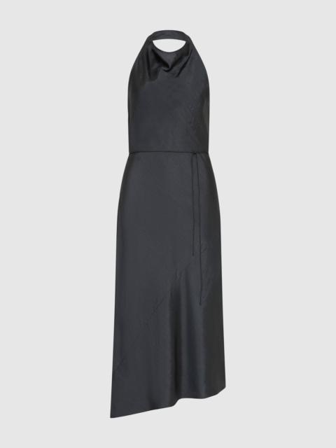 ST. AGNI Silk Wrap Dress - Washed Black