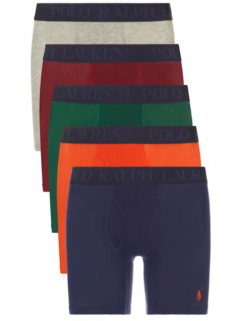 Polo Ralph Lauren 4D Flex Cooling Cotton Modal Boxer Brief 5 Pack