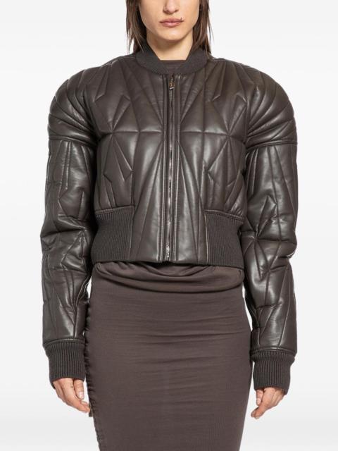 Rick Owens Geocamo quilted leather jacket