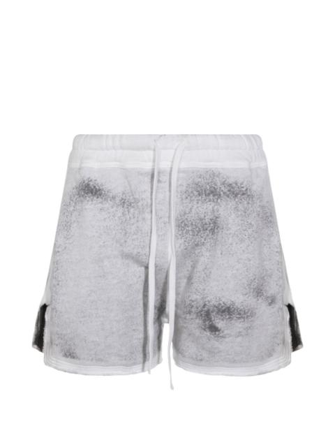 thom/krom drawstring split shorts