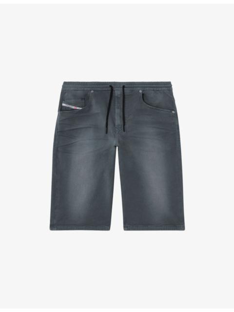 Diesel 2030 D-Krooley Joog-Jeans Regular-Fit Stretch-Denim Shorts