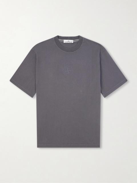 Stone Island Logo-Detailed Organic Cotton-Jersey T-Shirt