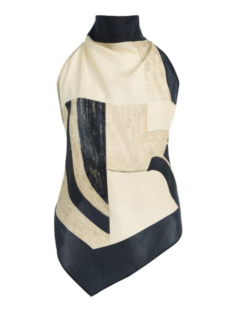 SIR. Sona Silk Halter Tie Top