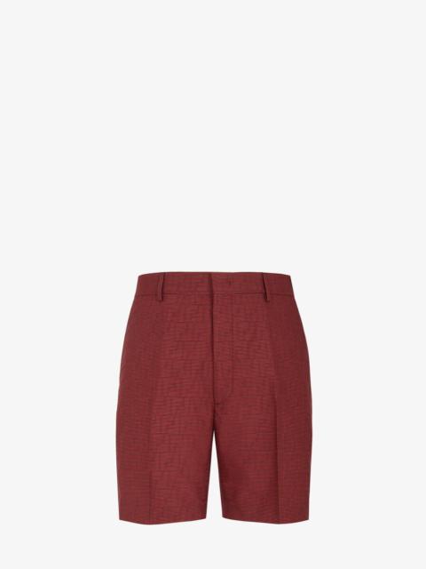 Red wool pants