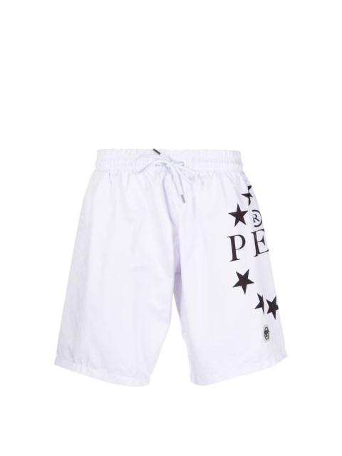 PHILIPP PLEIN Star-logo swim shorts
