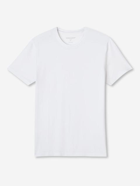 Men's T-Shirt Ramsay Pique Cotton Tencel White