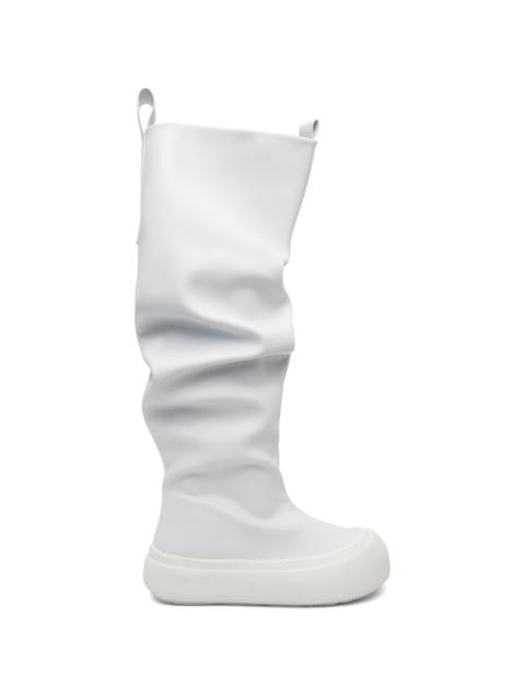 YUME YUME Off-White Fisherman Chelsea Boots