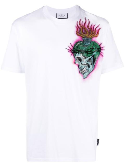 PHILIPP PLEIN tattoo-print detail T-shirt