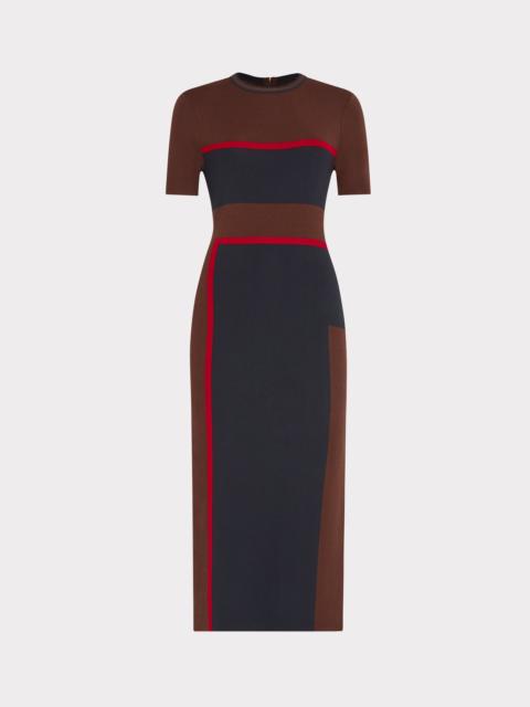 MILLY Shohona Colorblock Knit Dress