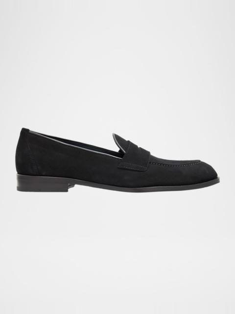 Brioni Men's Appia Suede Penny Loafers