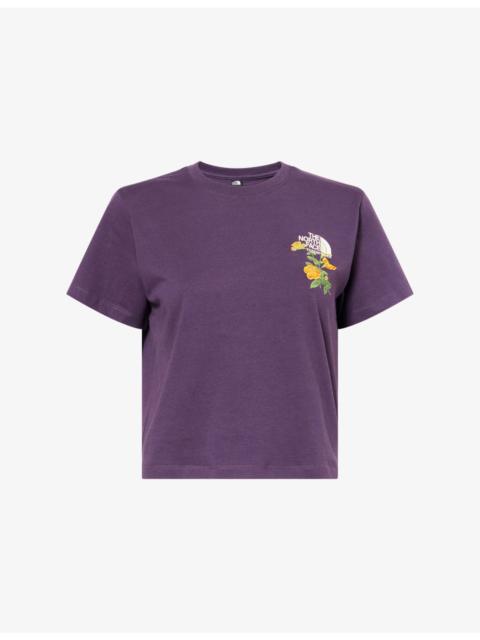 The North Face Flora Embroidered Regular-Fit Cotton-Jersey T-Shirt