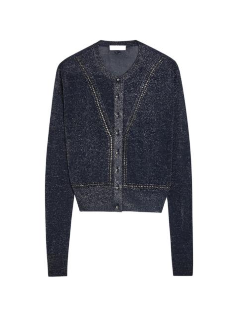 rabanne embellished button cardigan