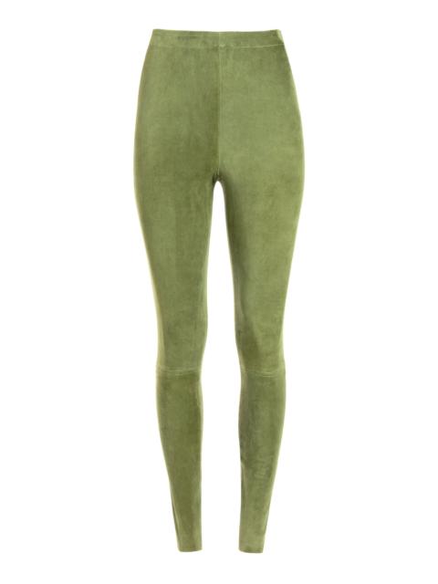 Alice + Olivia MADDOX SUEDE COMBO LEGGING