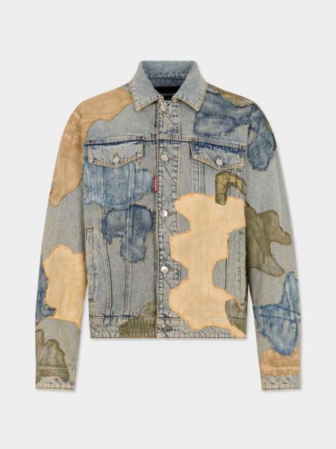 DSQUARED2 SAND CAMO OVERSIZED JEAN JACKET