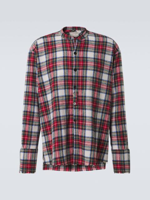 Greg Lauren Plaid cotton shirt