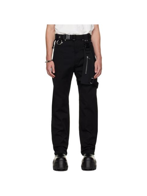Rick Owens Black Tower Holster Cargo Pants