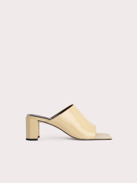 BY FAR Katya Parchment Patent Leather