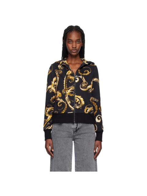 VERSACE JEANS COUTURE Black Zip Hoodie